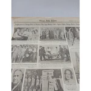 1933 Roosevelt Code Blanks Gen Johnson Automobile Industry Walter Chrysler Plane